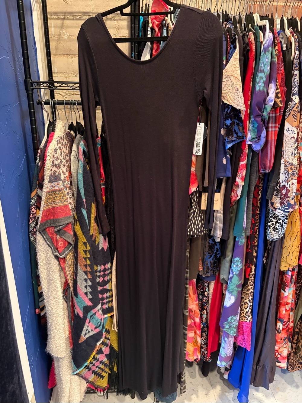 NWT Amuse Society Black Maxi Dress